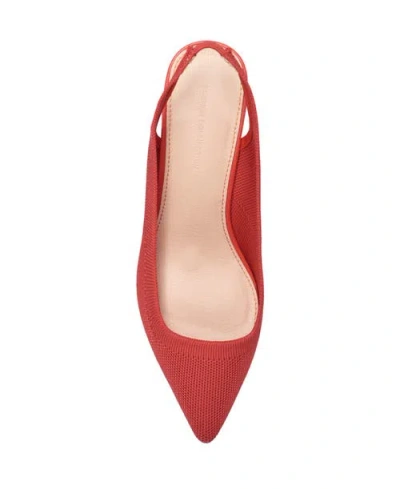 French Connection Viva Slingback Heel In Red