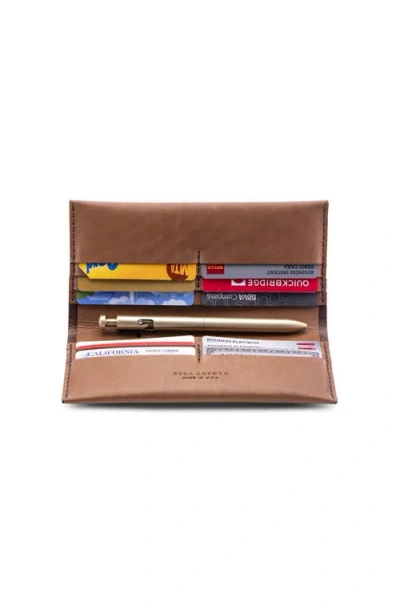 Ezra Arthur Long Wallet In Brown