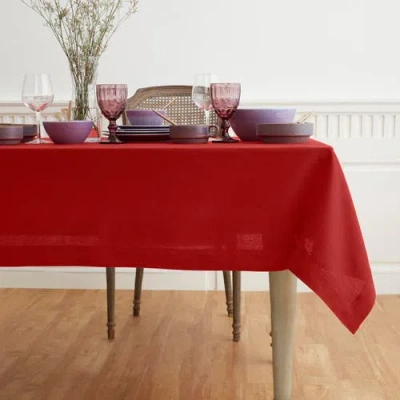 Solino Home Linen Tablecloth In Red