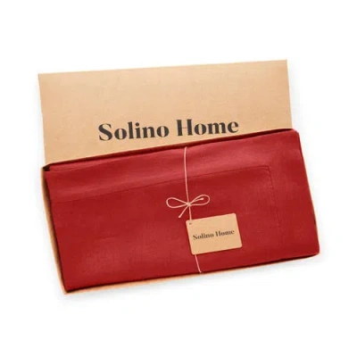 Solino Home Linen Tablecloth In Red