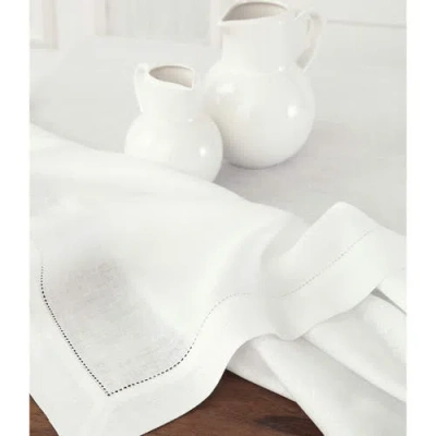Solino Home Linen Tablecloth In White