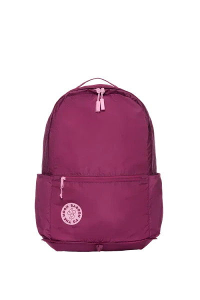 Baboon To The Moon Packable Backpack In Purple