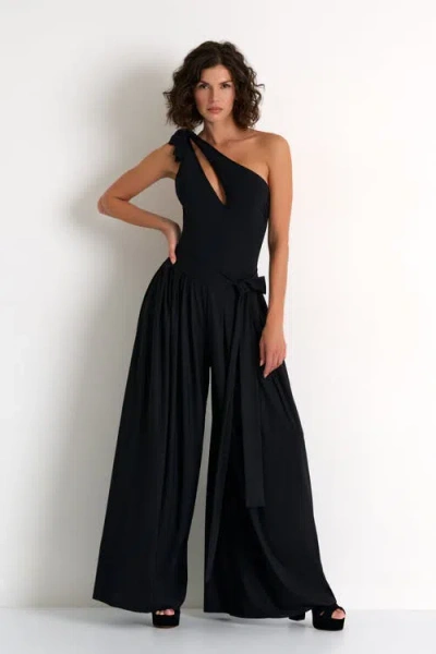 Shan Asymmetrical One-piece In Black