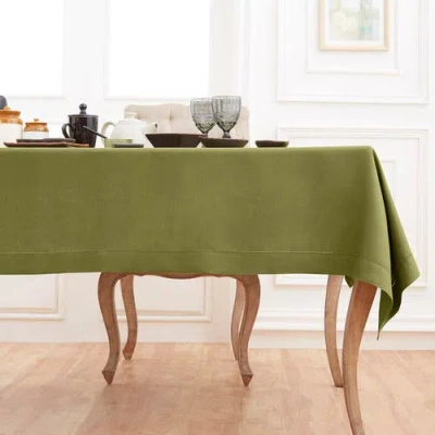 Solino Home Linen Tablecloth In Green