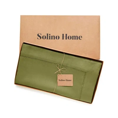 Solino Home Linen Tablecloth In Green