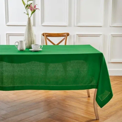 Solino Home Linen Tablecloth In Green