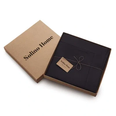 Solino Home Linen Tablecloth In Black