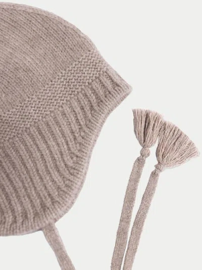 Gobi Cashmere Ultimate Warmth Knit Tie Hat In Brown