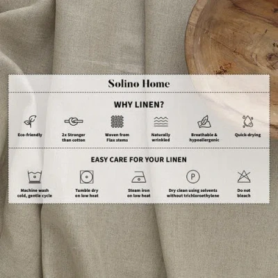 Solino Home Linen Table Throw In Multi