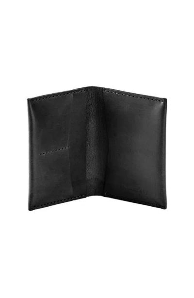 Ezra Arthur Passport Wallet In Black