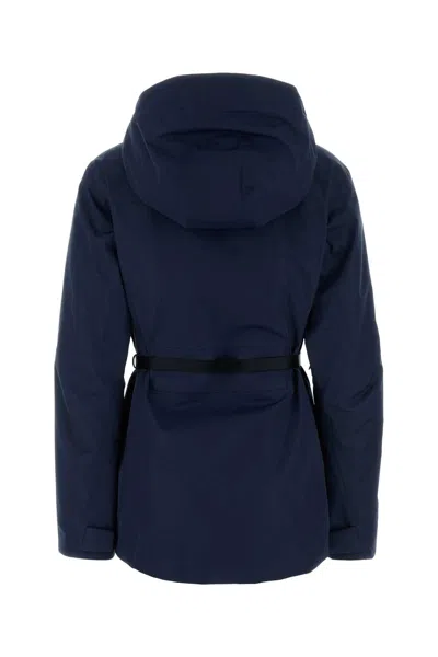Prada Blue Tech Fabric Jacket In Blue