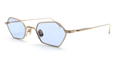 Matsuda M3138 - Brushed Gold Sunglasses In Blue