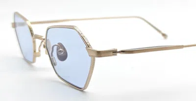 Matsuda M3138 - Brushed Gold Sunglasses In Blue