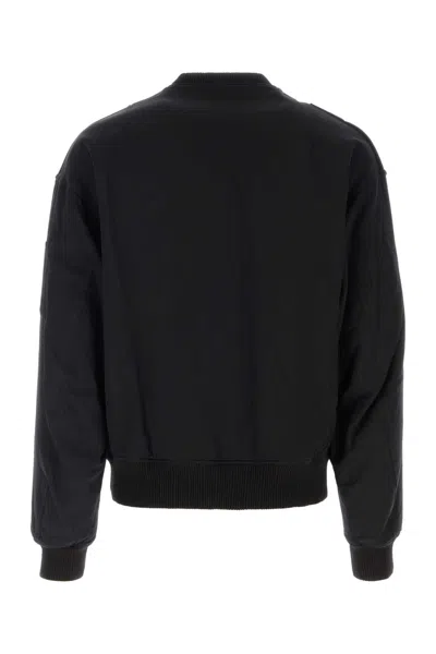 Visvim Black Wool Blend Gunner Down Jacket In Black