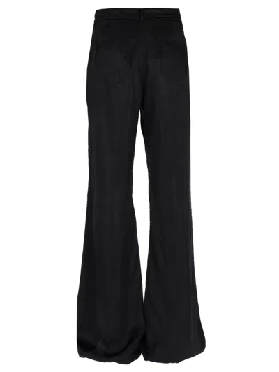 Rick Owens Bolan Bootcut Belt Loop Five Pocket Trousers In Black