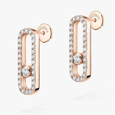 Messika Move Uno Diamond Pave Earrings In Gold