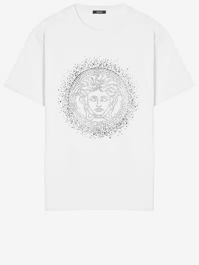 Versace Cotton Medusa T-shirt In White