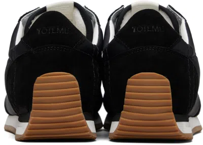 Totême Black Sport Sneakers In Black