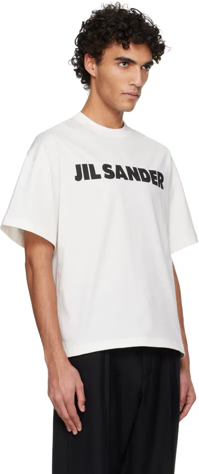 Jil Sander Logo-print Cotton T-shirt In Black
