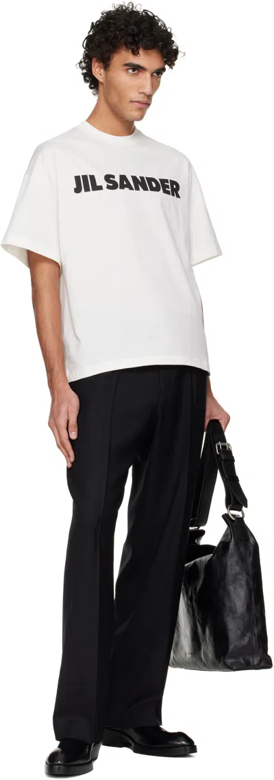 Jil Sander Logo-print Cotton T-shirt In Black