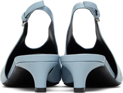 Jil Sander Lightweight Slingback Pumps With Adjustable Strap In Blue