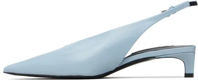 Jil Sander Lightweight Slingback Pumps With Adjustable Strap In Blue