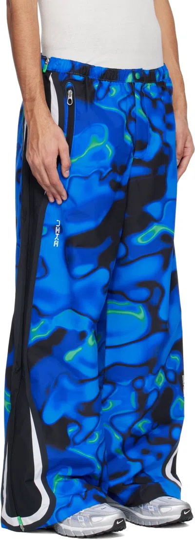 Nike Printed Pattern Sweatpants In Blue