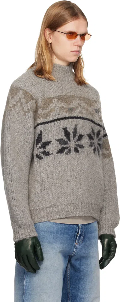 Magliano Drunk Norvegese Jacquard Pattern Sweater In Neutral