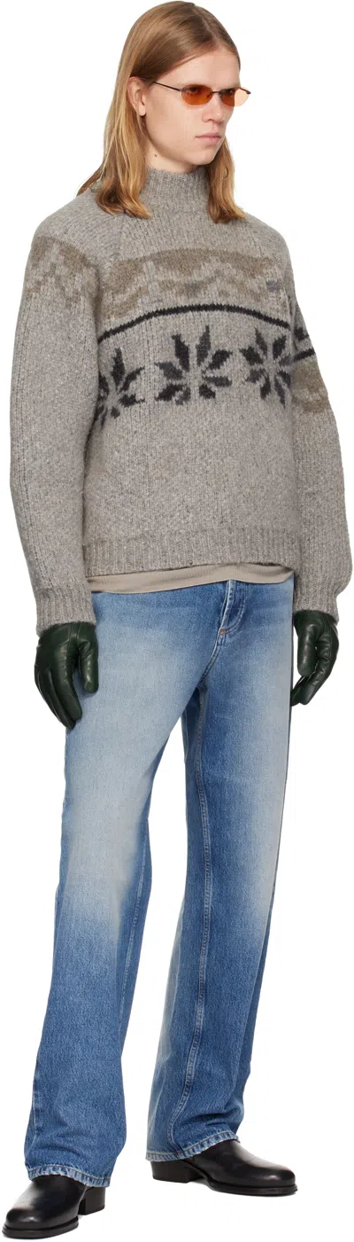 Magliano Drunk Norvegese Jacquard Pattern Sweater In Neutral