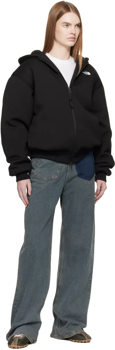 The North Face Black Leather Pack Insulated Jacket In Black