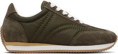 Totême Toteme Sport Suede-trim Sneaker In Animal Print