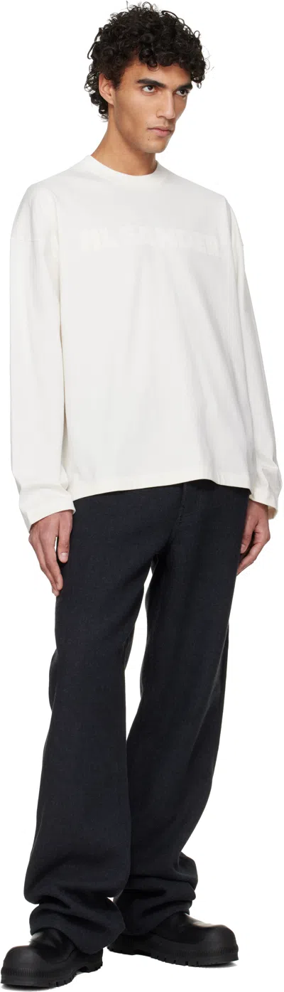 Jil Sander T-shirt With Front Logo Print In White