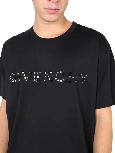 Givenchy Logo Crew Neck T-shirt In Black
