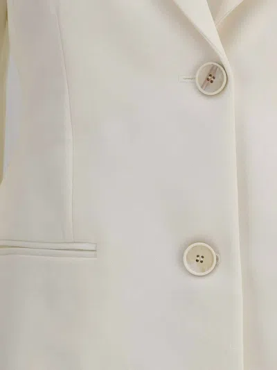 Givenchy Longline Jacket Featuring Front Pockets In White