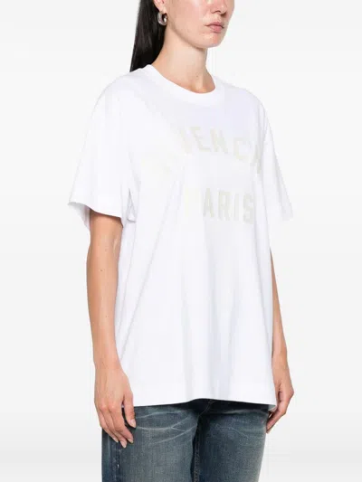 Givenchy Paris Boxy Fit T-shirt In White