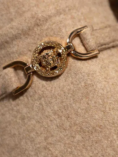 Versace Buttoned Jacket In Neutral