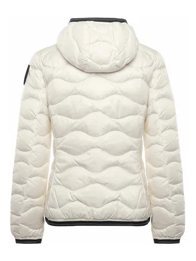 Blauer Camellia Wave Down Jacket In White