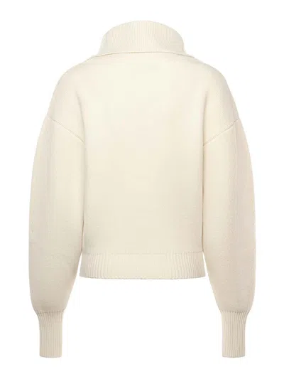 Jacquemus La Maille Pallone Turtleneck Wool-cashmere Sweater In White