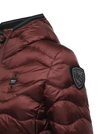 Blauer Camellia Wave Down Jacket In Brown