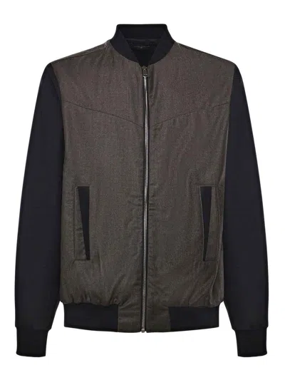 Giuliano Galiano Steve Wool Bomber Jacket In Multi