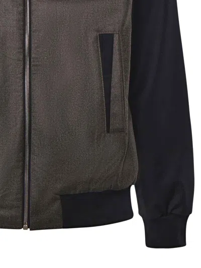 Giuliano Galiano Steve Wool Bomber Jacket In Multi