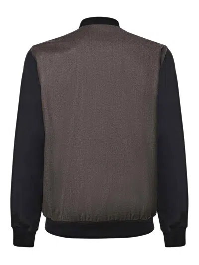Giuliano Galiano Steve Wool Bomber Jacket In Multi
