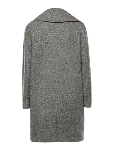 Alisheva Peach Wool And Cashmere Coat In Multi