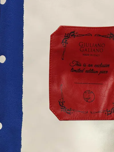 Giuliano Galiano Patchwork Baseball Jacket In Blue