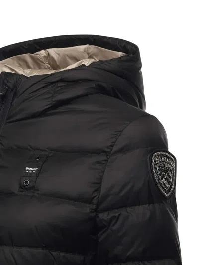 Blauer Charme Fitted Down Jacket In Multi