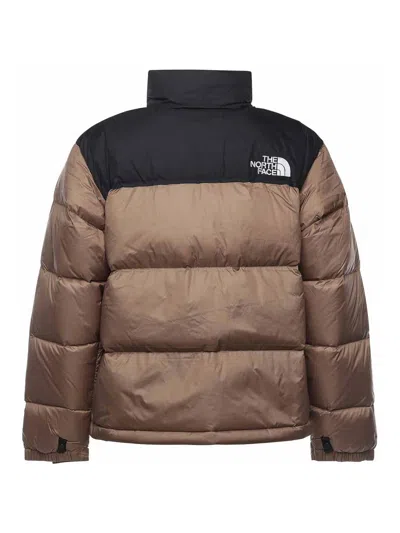 The North Face 1996 Retro Nuptse Puffer Jacket In Brown And Black In Multi