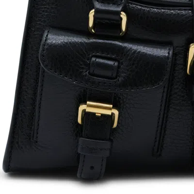 Mulberry Small Roxanne High Shine Leather Crossbody Bag In Black