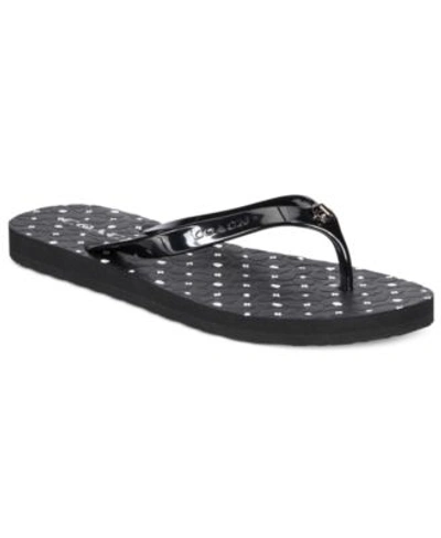 Coach Abbigail Flip-flop Sandals In Black