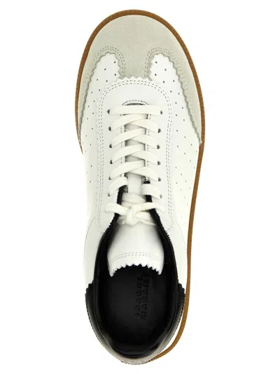 Isabel Marant Low-top Sneaker With Perforated White Leather Upper In Animal Print