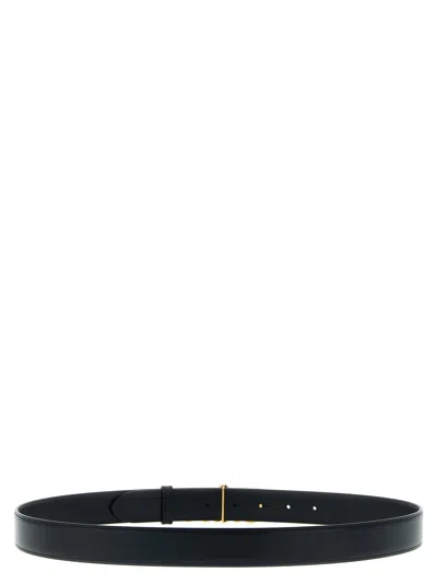 Chloé Iconic Leather Belt Adjustable Length In Black